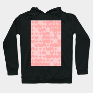 Girly Pinkish Geometric Pattern - Flowers & Stars #13 Hoodie